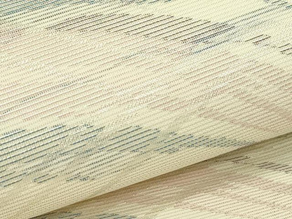 平和屋着物＊夏物 六通柄袋帯 立波文 銀糸 正絹 逸品 未使用 CABH5642rv