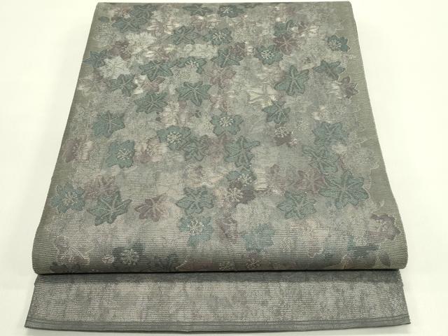 平和屋着物＊夏物 太鼓柄袋帯 草花文 正絹 逸品 CABH5644rv
