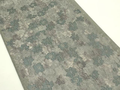 平和屋着物＊夏物 太鼓柄袋帯 草花文 正絹 逸品 CABH5644rv