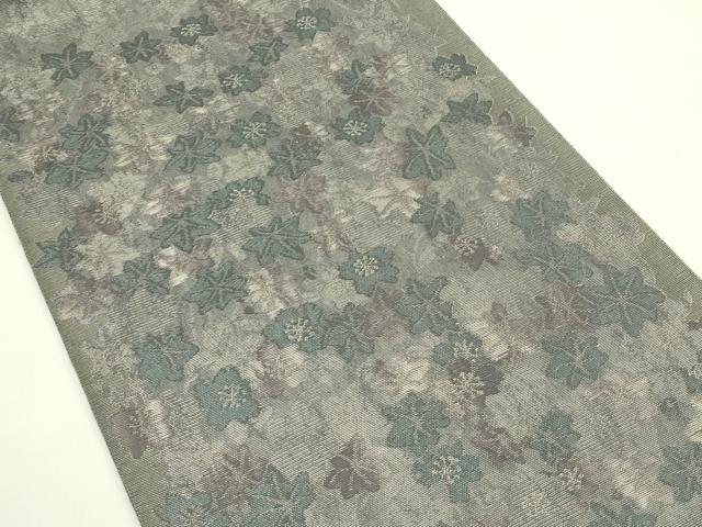 平和屋着物＊夏物 太鼓柄袋帯 草花文 正絹 逸品 CABH5644rv