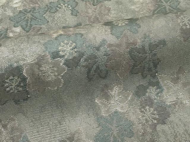 平和屋着物＊夏物 太鼓柄袋帯 草花文 正絹 逸品 CABH5644rv