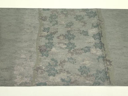 平和屋着物＊夏物 太鼓柄袋帯 草花文 正絹 逸品 CABH5644rv