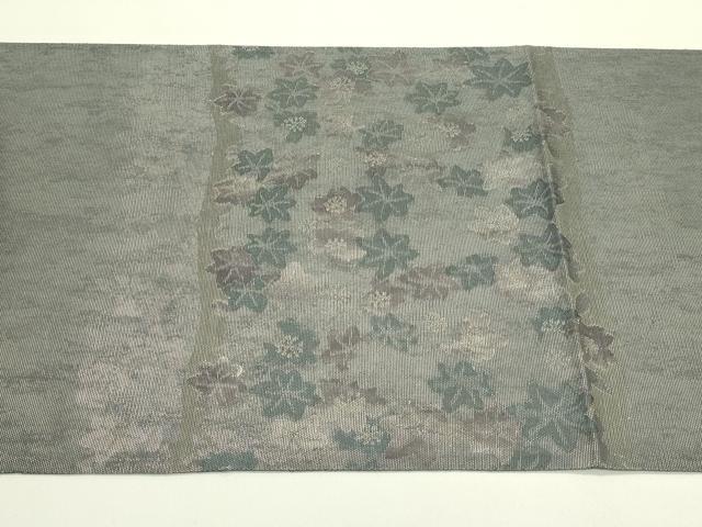 平和屋着物＊夏物 太鼓柄袋帯 草花文 正絹 逸品 CABH5644rv