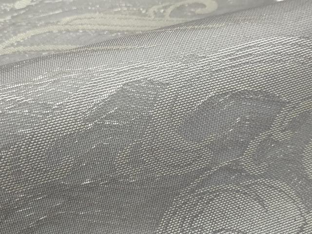 平和屋着物＊夏物 西陣織 天平初年創始の京の老舗 洛陽織物 六通柄 本袋帯 もじり織 千鳥立波文 銀彩 証紙付き 正絹 逸品 CABH5645rv