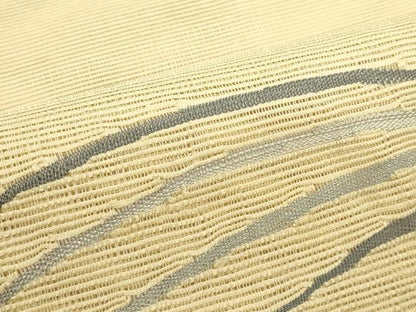 平和屋着物＊夏物　八寸名古屋帯　すくい織　籬文様　正絹　逸品　CABH5651rv