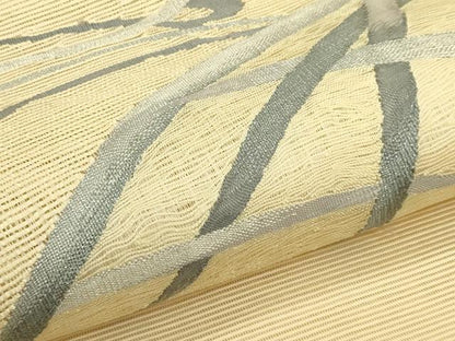 平和屋着物＊夏物　八寸名古屋帯　すくい織　籬文様　正絹　逸品　CABH5651rv