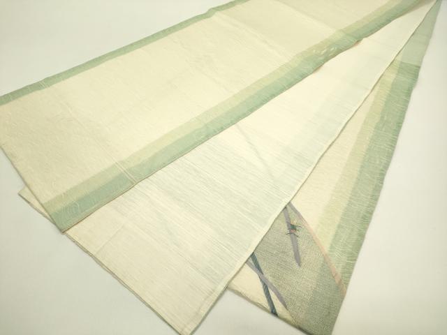 平和屋着物＊夏物 太鼓柄袋帯 すくい織 蛍 金糸 正絹 逸品 CABH5658rv