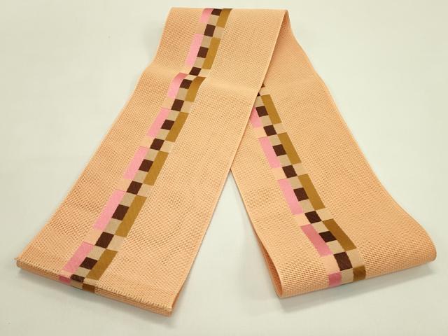 平和屋着物＊夏物　本場筑前博多織　半幅帯　脇山忠道　証紙付き　正絹　逸品　未使用　CABH5662rv