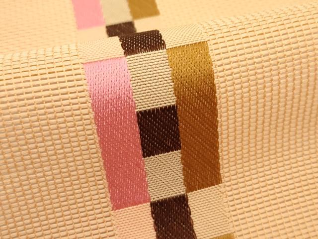 平和屋着物＊夏物　本場筑前博多織　半幅帯　脇山忠道　証紙付き　正絹　逸品　未使用　CABH5662rv