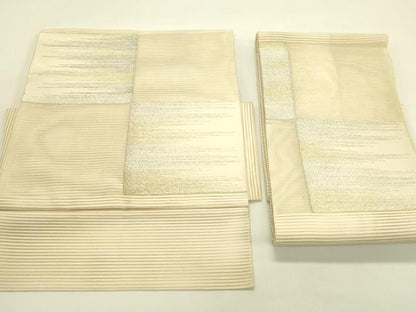 平和屋着物＊夏物　つけ帯　絽綴れ　霞文　正絹　逸品　CABH5668rv