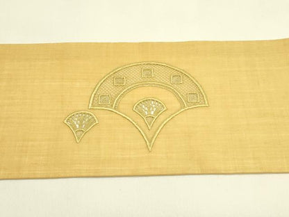 平和屋着物＊夏物　つけ帯　総刺繍　青海波　正絹　逸品　CABH5669rv