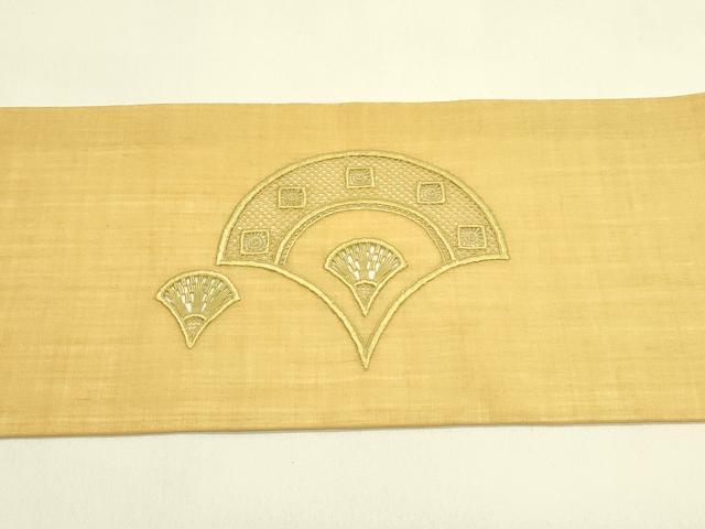 平和屋着物＊夏物　つけ帯　総刺繍　青海波　正絹　逸品　CABH5669rv