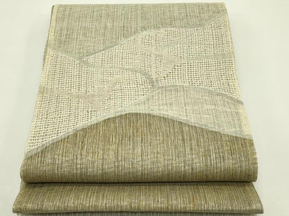 平和屋着物＊夏物 太鼓柄袋帯 幾何学文様 正絹 逸品 CABH5673rv