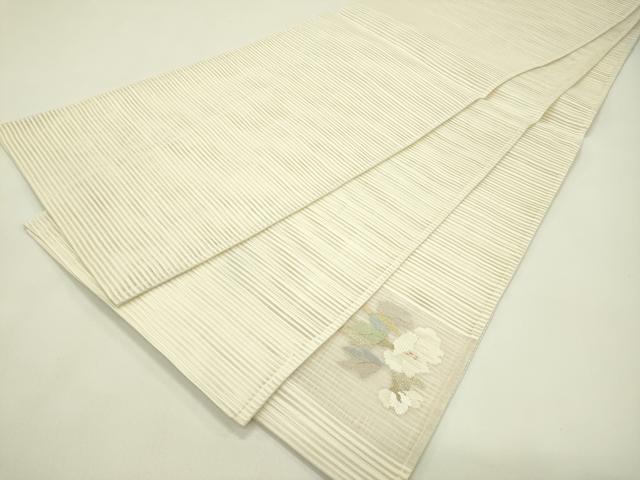 平和屋着物＊夏物 太鼓柄袋帯 絽綴れ 枝花文 金銀糸 正絹 逸品 CABH5674rv