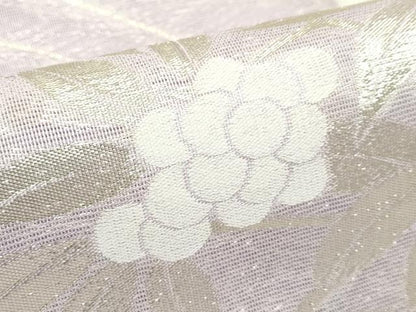 平和屋着物＊夏物 六通柄袋帯 南天文 銀糸 CABH5680rv