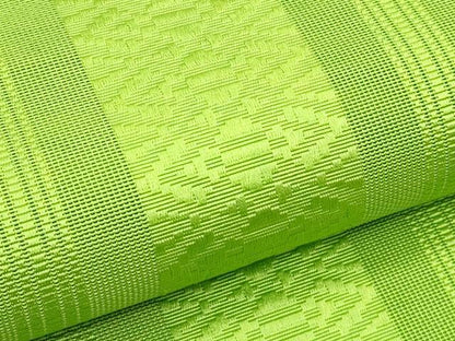 平和屋着物＊夏物　本場筑前博多織　八寸名古屋帯　紗献上　萌黄色　正絹　逸品　CABH5693rv