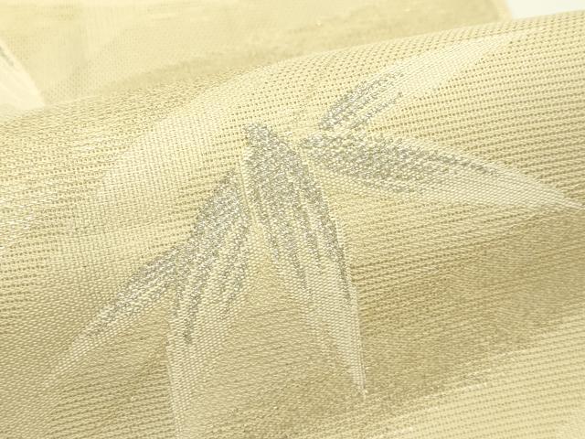 平和屋着物＊夏物 六通柄袋帯 笹竹文 銀糸 正絹 逸品 CABH5699rv