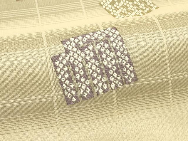 平和屋着物▽両面　全通柄袋帯　スリーシーズン　春夏秋　源氏香　正絹　逸品　CABH5700rv