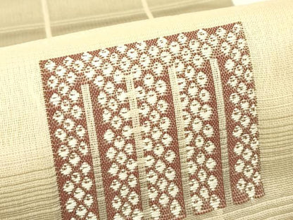 平和屋着物▽両面　全通柄袋帯　スリーシーズン　春夏秋　源氏香　正絹　逸品　CABH5700rv
