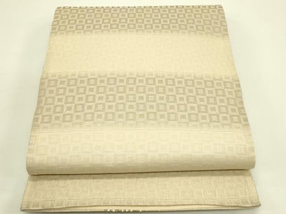 平和屋着物▽両面　全通柄袋帯　スリーシーズン　春夏秋　源氏香　正絹　逸品　CABH5700rv