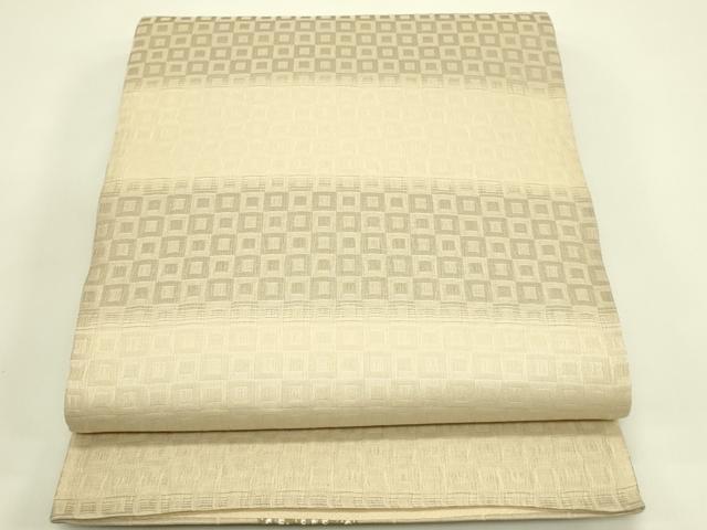 平和屋着物▽両面　全通柄袋帯　スリーシーズン　春夏秋　源氏香　正絹　逸品　CABH5700rv
