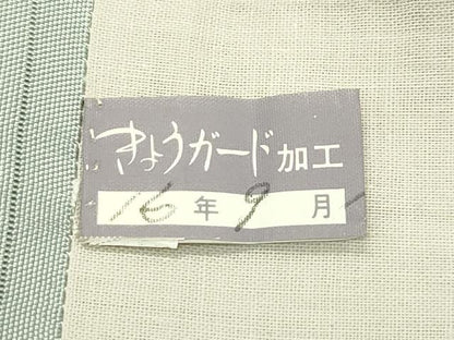 平和屋着物＊夏物　東京手描き友禅作家　真淵貴昭　絽塩瀬　九寸名古屋帯　蛍　草花文　正絹　逸品　CABH5710rv