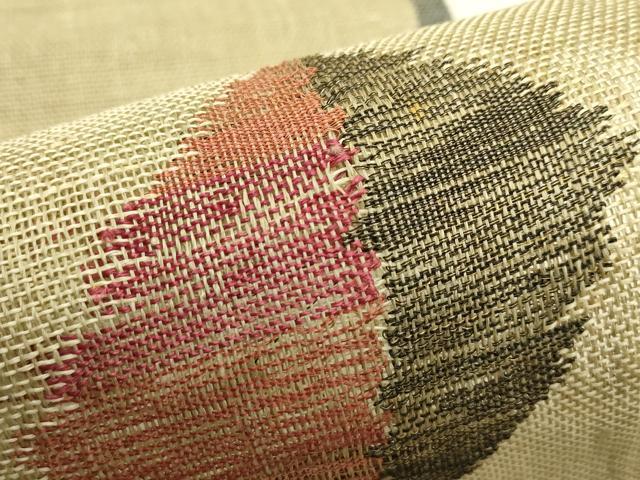 平和屋着物＊夏物　1854年創業　帯屋捨松　八寸名古屋帯　菱文様　証紙付き　正絹　逸品　未使用　CABH5714rv