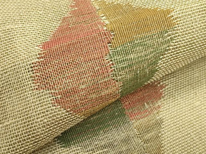 平和屋着物＊夏物　1854年創業　帯屋捨松　八寸名古屋帯　菱文様　証紙付き　正絹　逸品　未使用　CABH5714rv