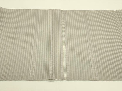平和屋着物＊夏物　八寸名古屋帯　絽綴れ　横段文　胡桃染色　正絹　逸品　CABH5715rv