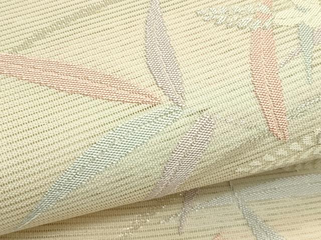 平和屋着物＊夏物　六通柄袋帯　萩　銀糸　正絹　逸品　未使用　CABH5716rv