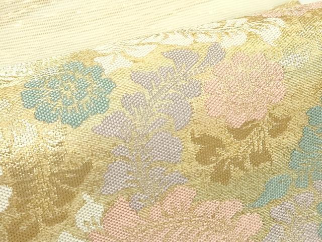 平和屋着物＊夏物　六通柄袋帯　霞に納経文様　金銀糸　正絹　逸品　CABH5717rv