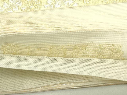 平和屋着物＊夏物　六通柄袋帯　霞に納経文様　金銀糸　正絹　逸品　CABH5717rv