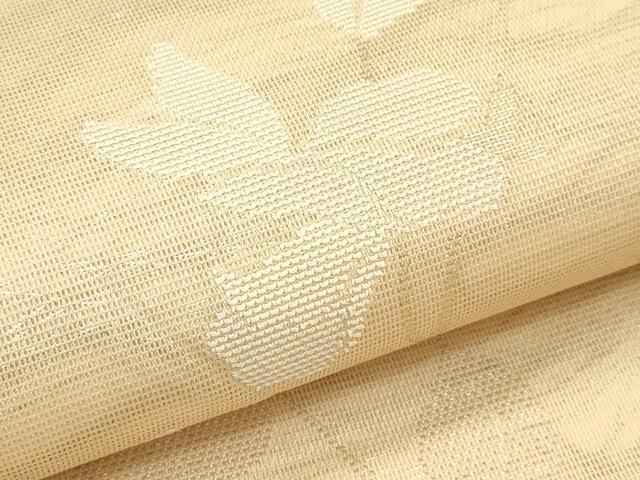 平和屋着物＊夏物　太鼓柄　本袋帯　草花文　銀糸　正絹　逸品　CABH5718rv