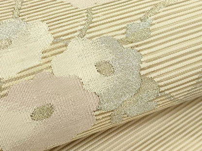 平和屋着物＊夏物 太鼓柄袋帯 絽綴れ 立波枝花文 金銀糸 正絹 逸品 CABH5721rv