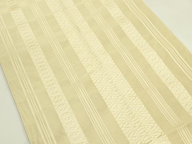 平和屋着物＊夏物　本場筑前博多織　八寸名古屋帯　紗献上　砥粉色　正絹　逸品　CABH5727rv