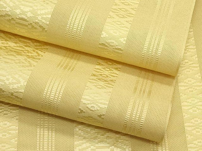 平和屋着物＊夏物　本場筑前博多織　八寸名古屋帯　紗献上　榛色　正絹　逸品　CABH5731rv