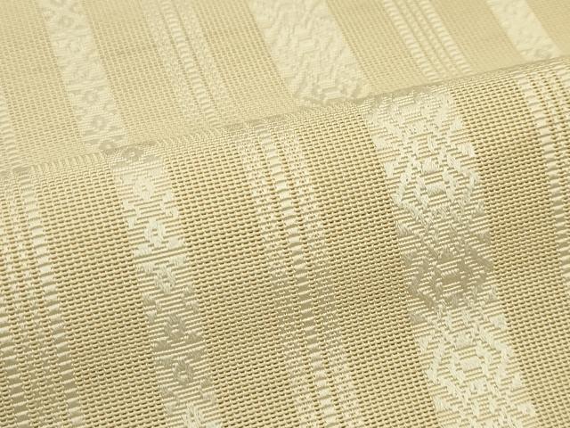 平和屋着物＊夏物　本場筑前博多織　八寸名古屋帯　紗献上　枯色　正絹　逸品　CABH5735rv