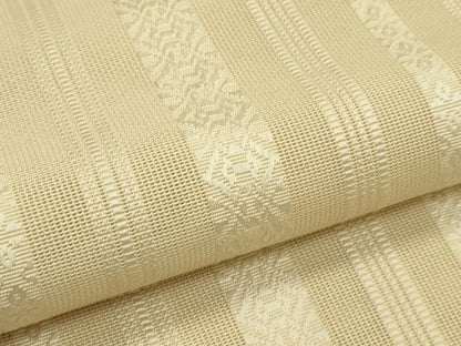 平和屋着物＊夏物　本場筑前博多織　八寸名古屋帯　紗献上　枯色　正絹　逸品　CABH5735rv