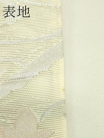 平和屋着物＊夏物 六通柄袋帯 流水秋草文 銀糸 正絹 逸品 未使用 CABH5738rv