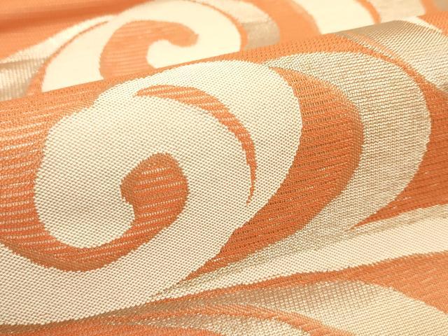 平和屋着物＊夏物 六通柄袋帯 流水文 金糸 正絹 逸品 CABH5739rv