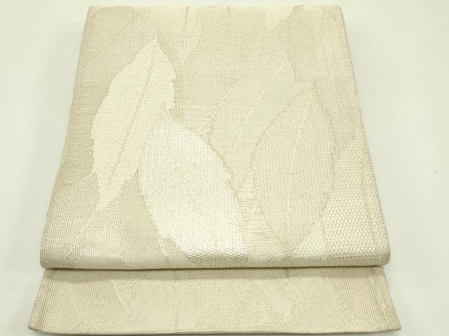 平和屋着物＊夏物 六通柄袋帯 葉尽くし 銀糸 正絹 逸品 CABH5740rv