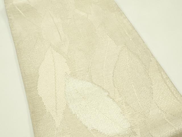 平和屋着物＊夏物 六通柄袋帯 葉尽くし 銀糸 正絹 逸品 CABH5740rv
