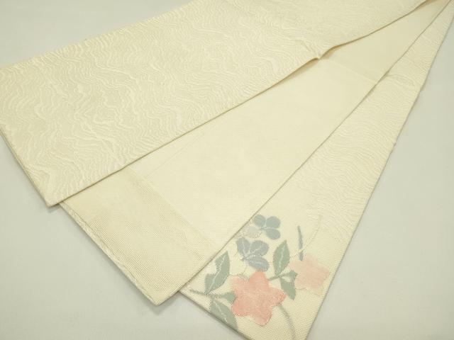 平和屋着物＊夏物 太鼓柄袋帯 桔梗 萩 正絹 逸品 CABH5741rv