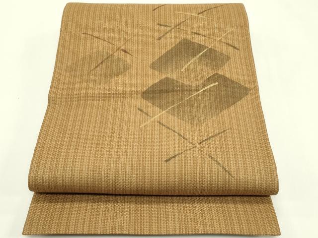 平和屋着物＊夏物 太鼓柄袋帯 菱文様 金彩 正絹 逸品 CABH5742rv