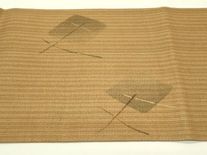 平和屋着物＊夏物 太鼓柄袋帯 菱文様 金彩 正絹 逸品 CABH5742rv