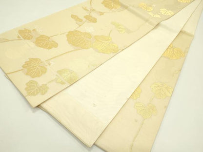 平和屋着物＊夏物 六通柄 本袋帯 瓢箪 金糸 正絹 逸品 CABH5752rv
