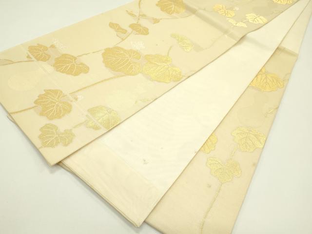 平和屋着物＊夏物 六通柄 本袋帯 瓢箪 金糸 正絹 逸品 CABH5752rv