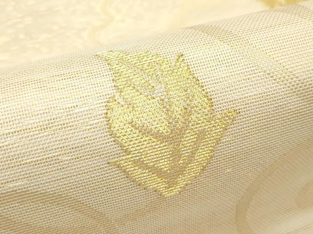 平和屋着物＊夏物 六通柄袋帯 葡萄唐草文 金糸 正絹 逸品 CABH5754rv
