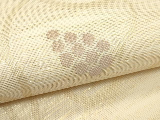 平和屋着物＊夏物 六通柄袋帯 葡萄唐草文 金糸 正絹 逸品 CABH5754rv