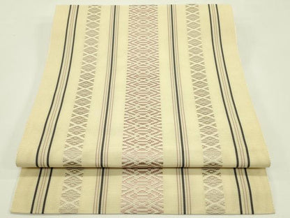 平和屋着物＊夏物　本場筑前博多織　八寸名古屋帯　紗献上　正絹　逸品　CABH5758rv